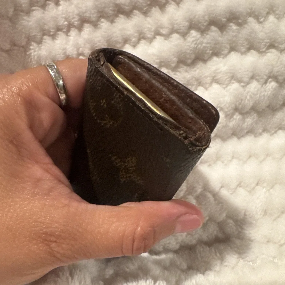 Louis Vuitton Monogram 4 Key Holder Wallet Brown Canvas France Authentic